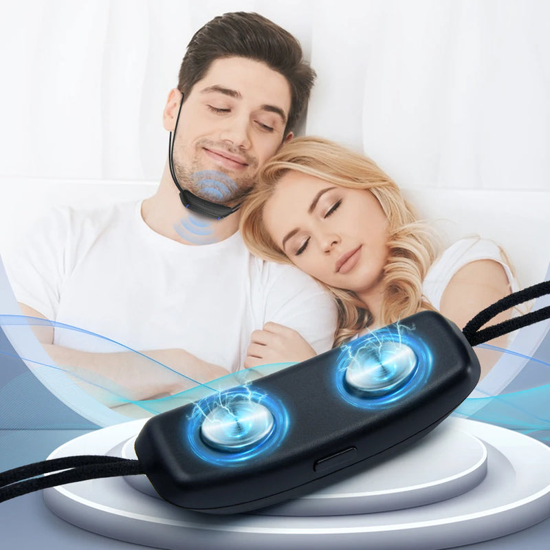 Smart Anti Snoring Device EMS Pulse Stop Snoring Effective Solution Snore Sleeping Aid Noise Reduction Sleep Care