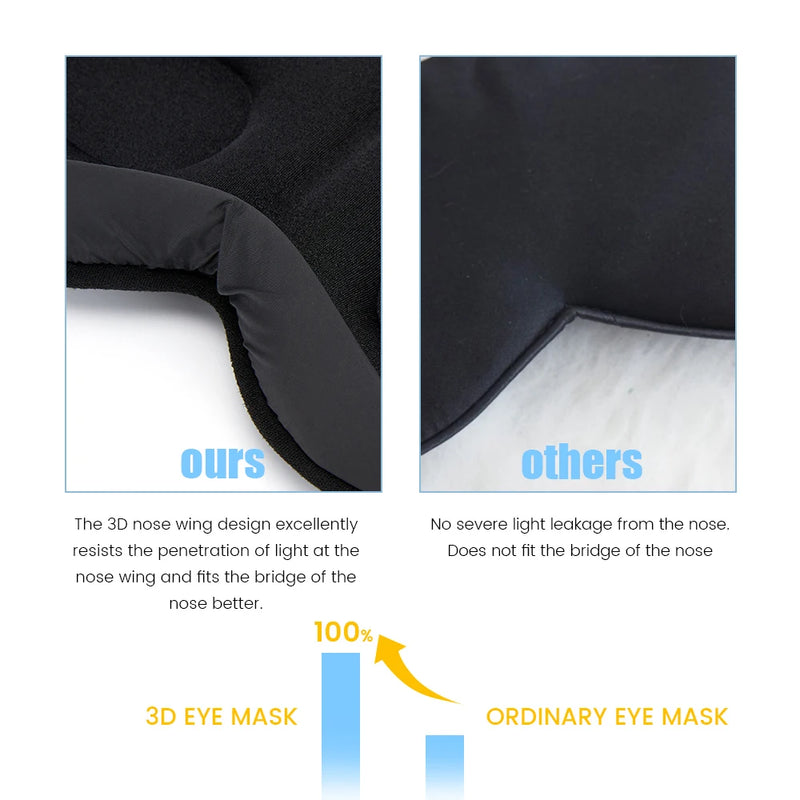 Sleeping Mask Soft Smooth Sleep Mask For Eyes Travel Shade Cover Rest Relax Sleeping Blindfold Eye Cover Sleeping Aid